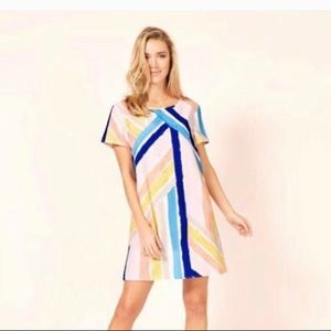 MINKPINK Mara T-Shirt Style Striped Dress Medium